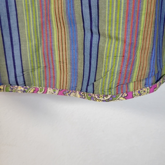 Mens Robert Graham Bold Stripe Multi color Paisley cuffs Long Sleeve Size XL - Picture 10 of 10